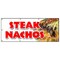 Signmission STEAK NACHOS BANNER SIGN snack melted mexican chili tacos tex mex food B-96 Steak Nachos - alternate 1